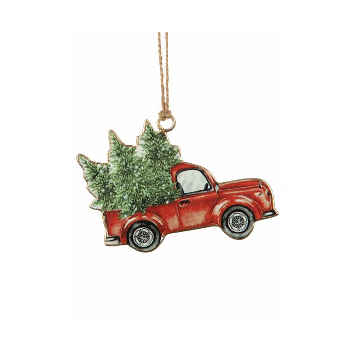Enamel Pendant Vintage Car