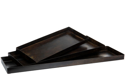 Tray Penny Metal Antique Brown
