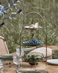 Plate stand, Antique brass finish