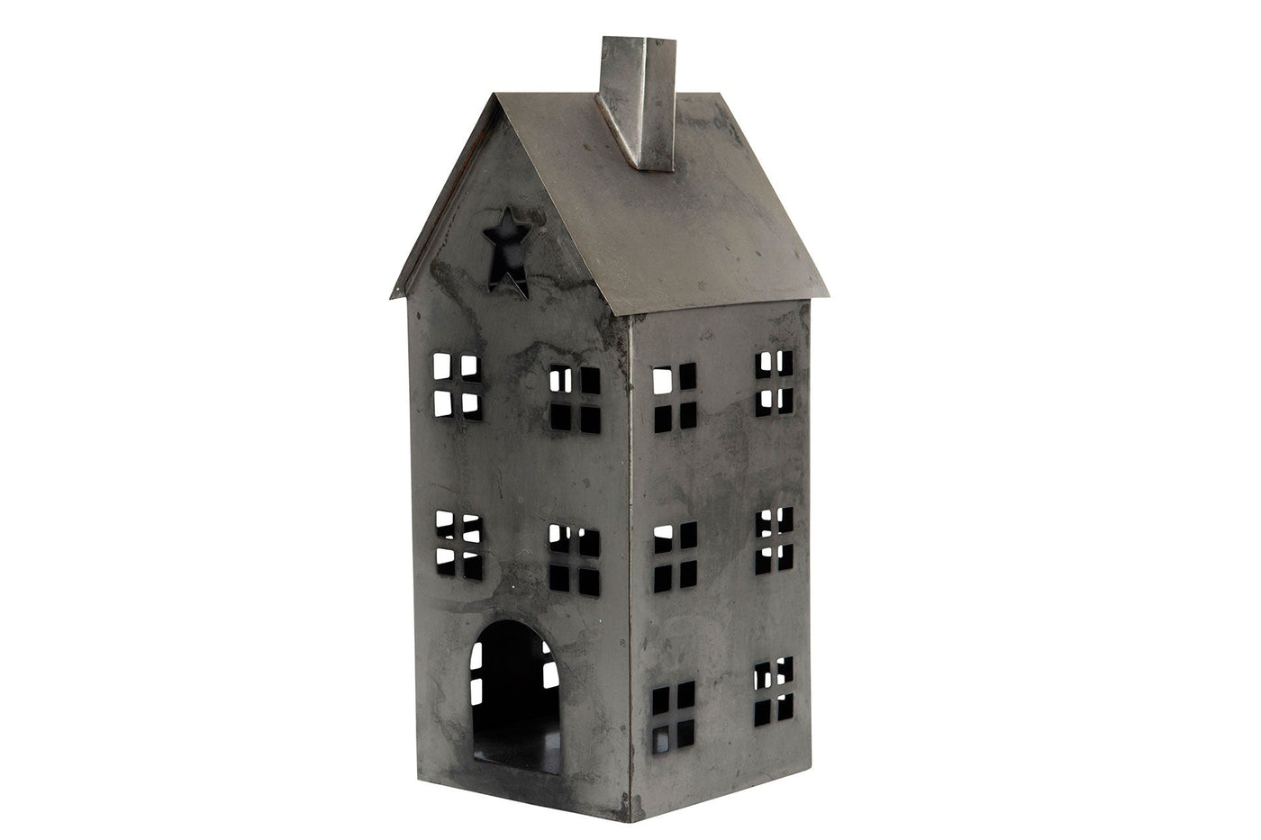 Star House Metal Old Grey