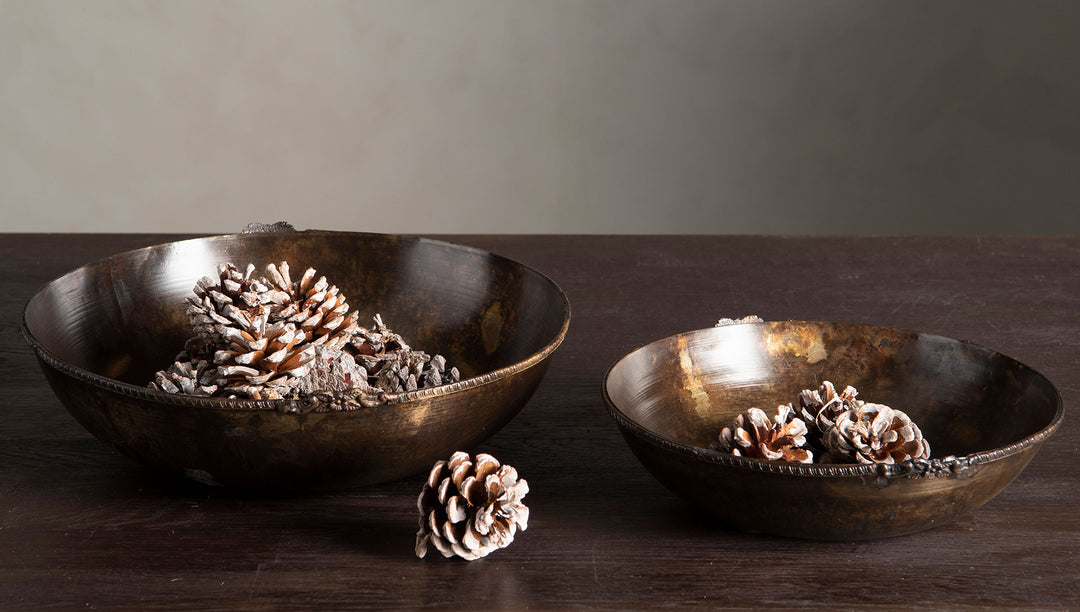 Rosendal Bowl - Round Old Brown