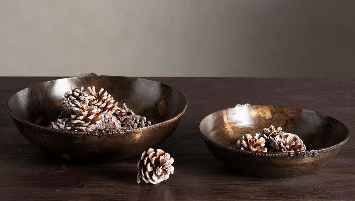 Rosendal Bowl - Round Old Brown