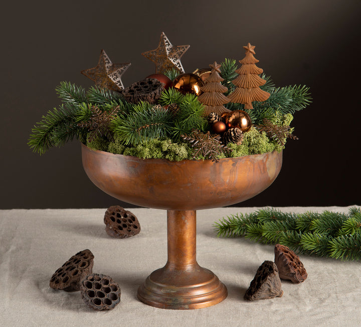 Bowl on Stand Copper