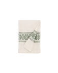 Embroidered kitchen towel -Sage green