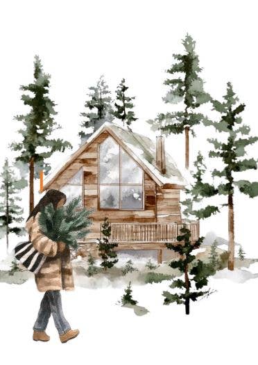 Card Cabin the woods