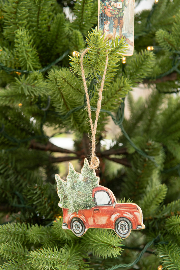 Enamel Pendant Vintage Car
