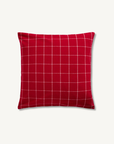 Cushion cover with red checks