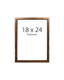 Wooden frame - Walnut colored 18x24 cm