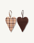 Heart with pocket on front brown