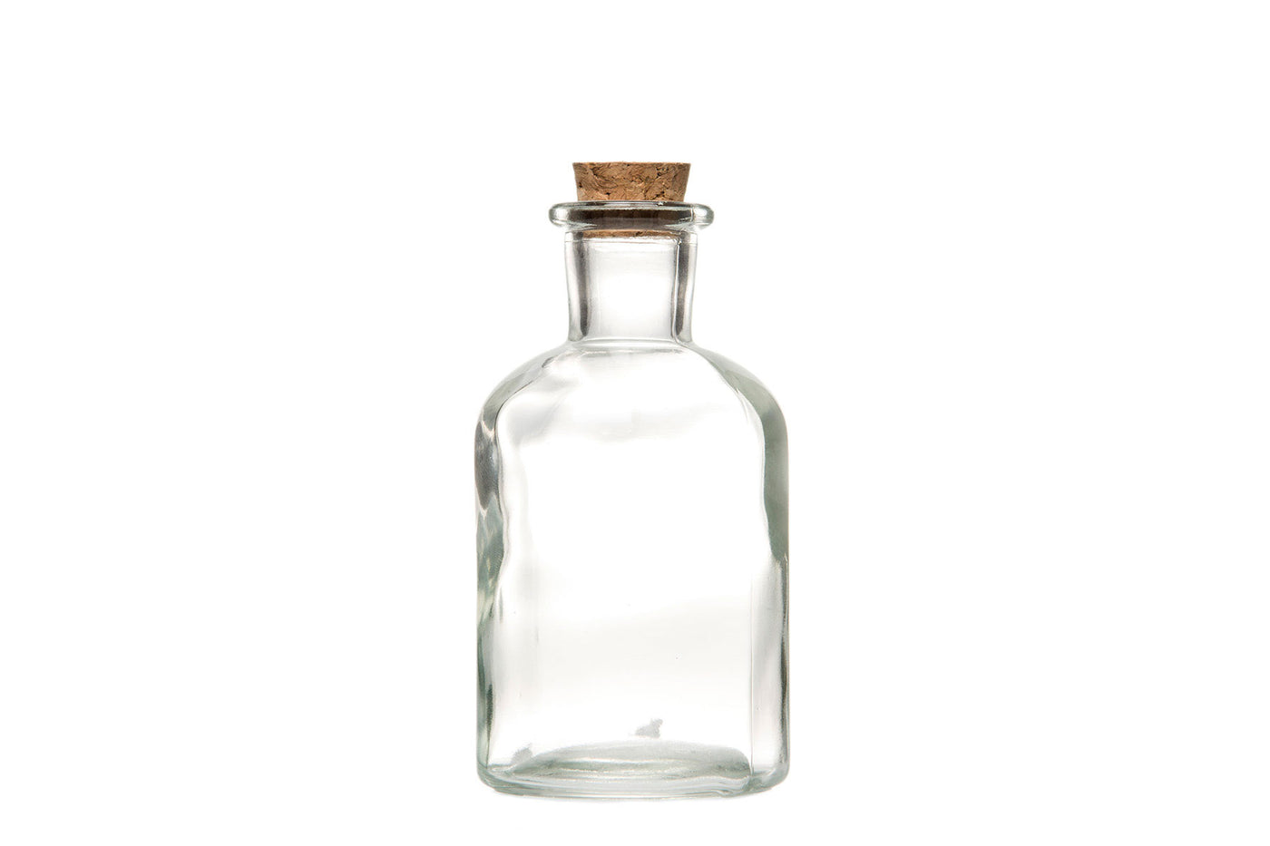 Botella de vidrio con corcho Transparente/Marrón