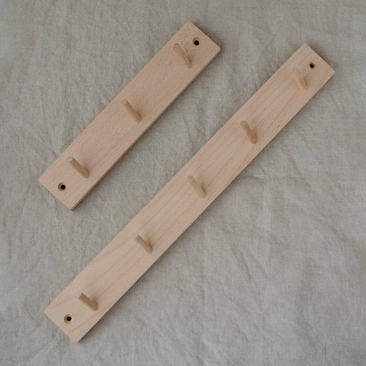 Hook rack with card holder