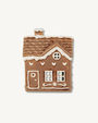 House f/tealight Gingerbread square door