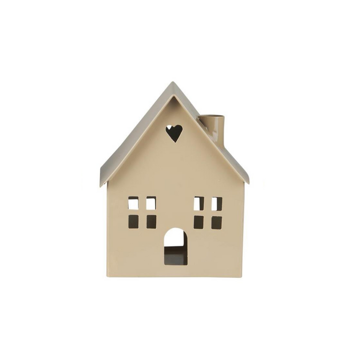 House Candle holder for slim candles - Beige
