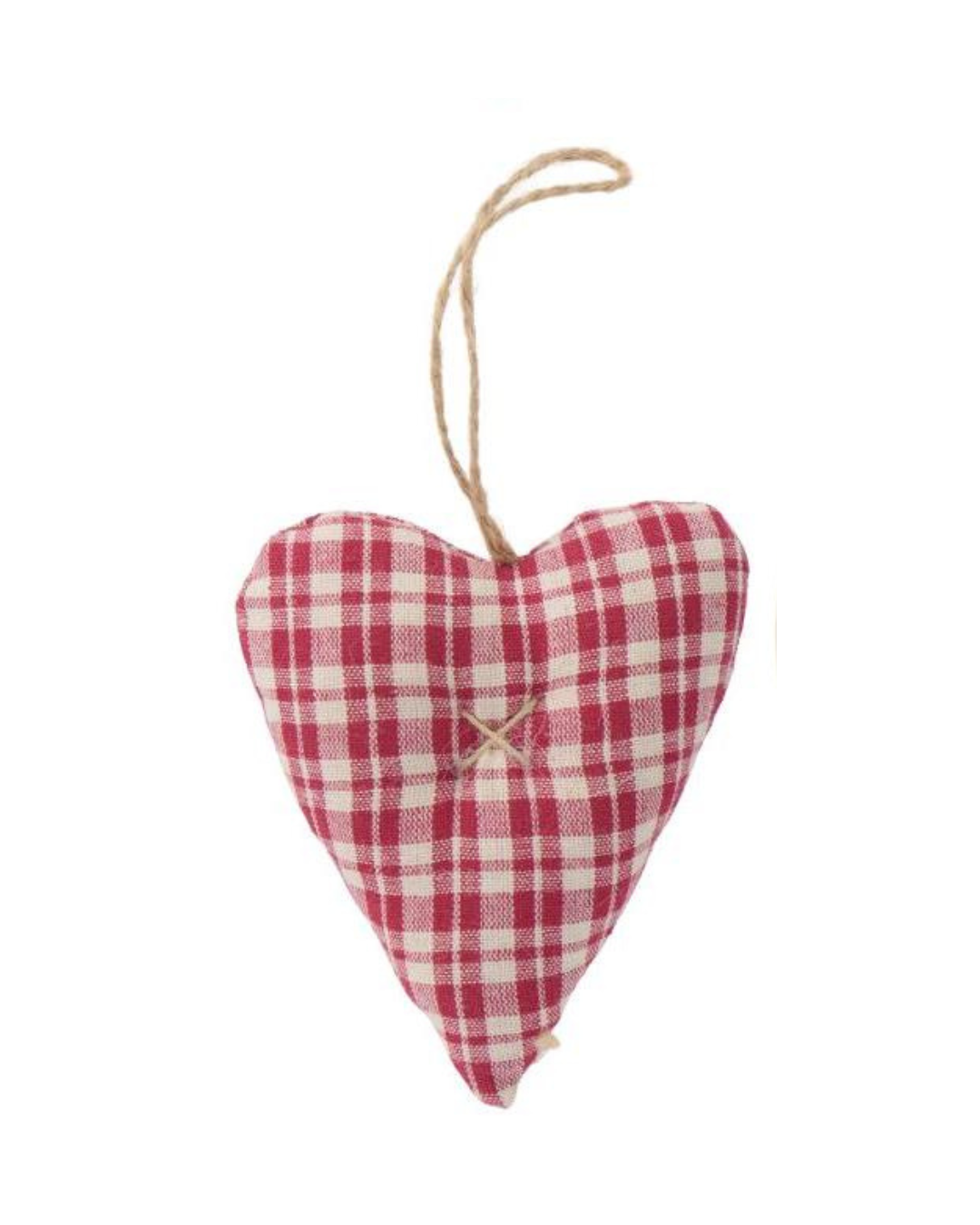 Fabric hearts red