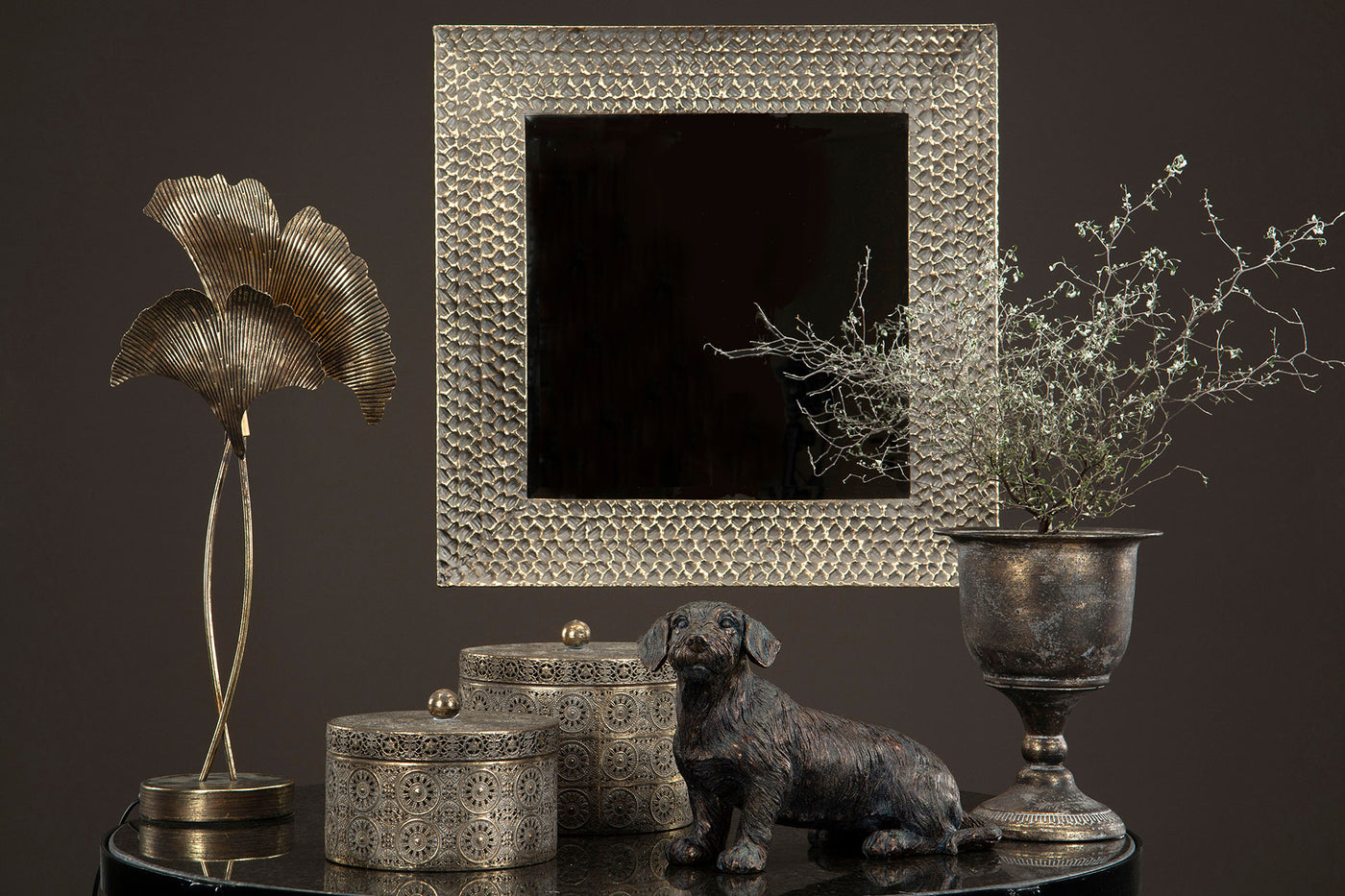 Lamp Table Metal Gingko