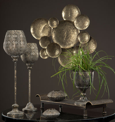 Wall Decoration Metal Brown