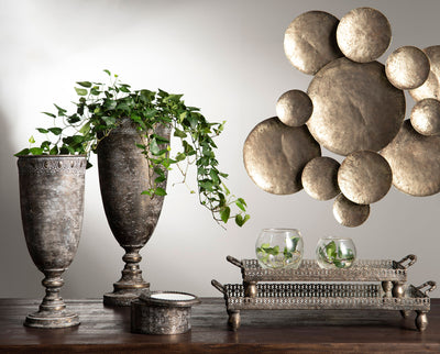 Wall Decoration Metal Brown