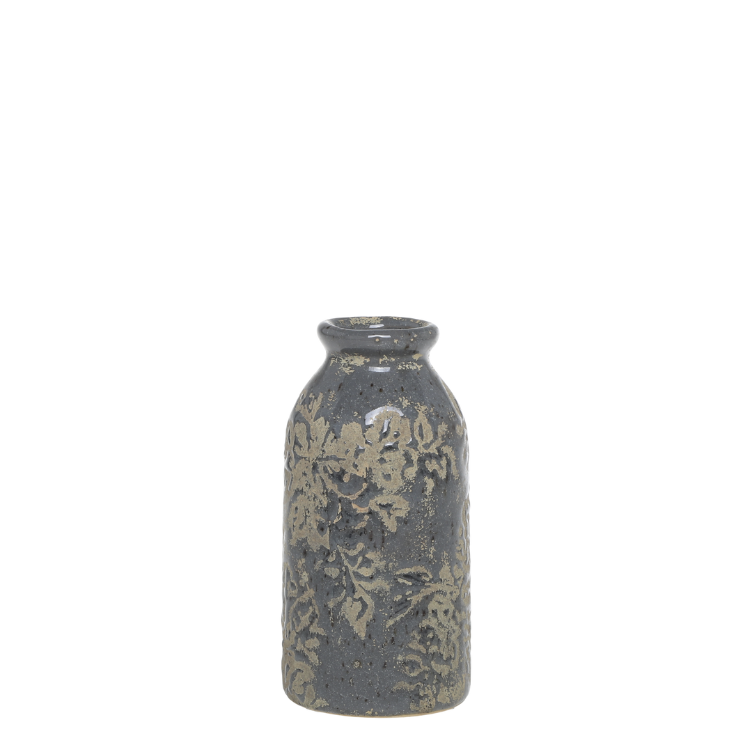 Jar with flower pattern