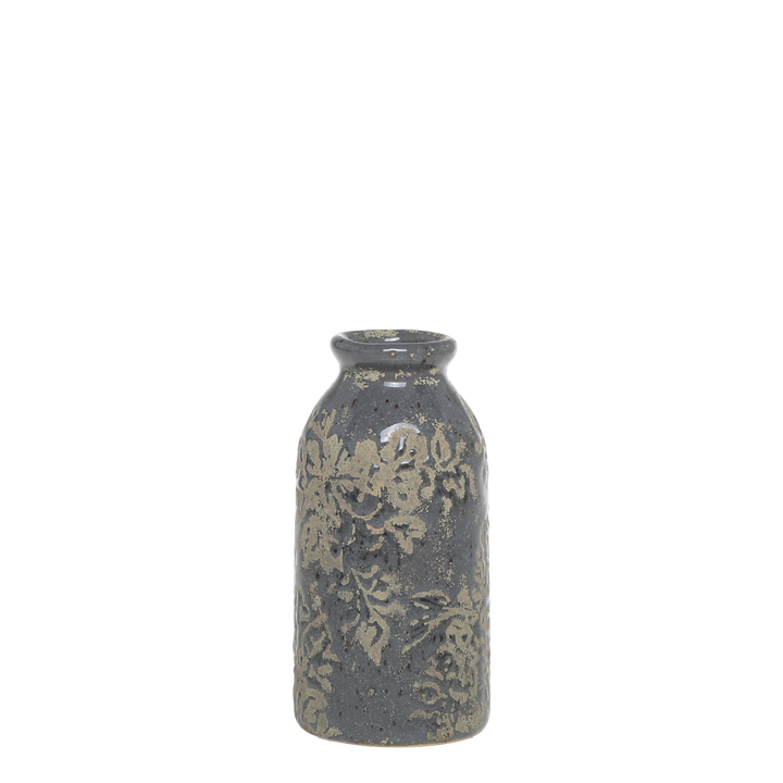 Jar with flower pattern
