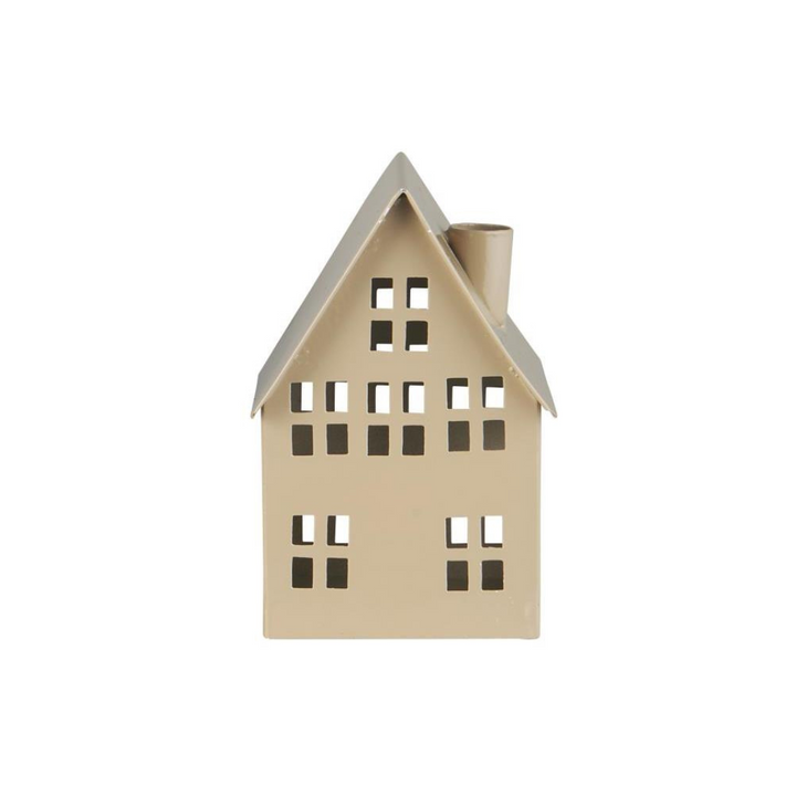 House Candle holder for slim candles - Beige