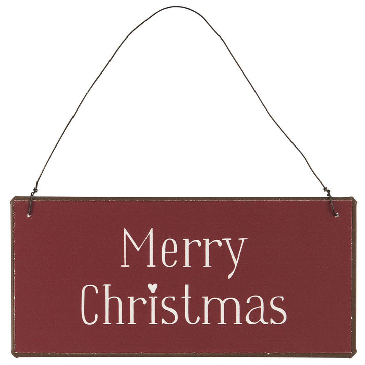 Letrero metálico Navidad