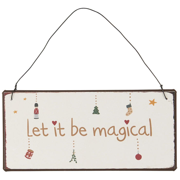 Metal sign Let it be Magical