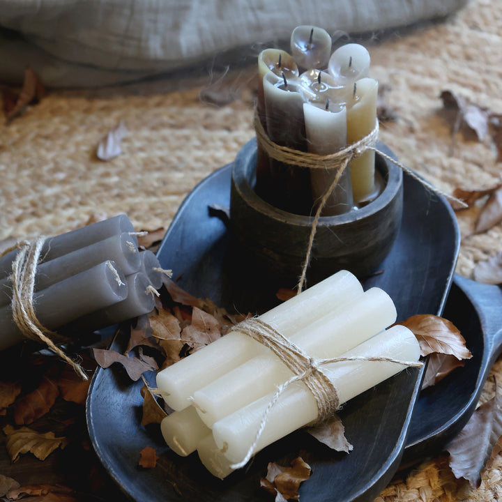 Short Dinner Candle rustic
