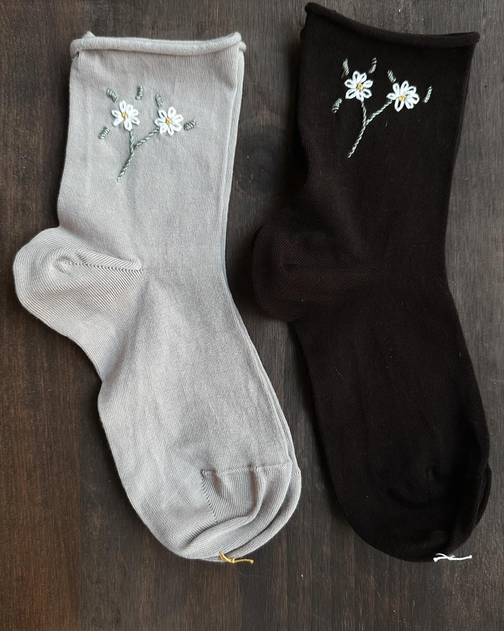Hand Embroidered Socks
