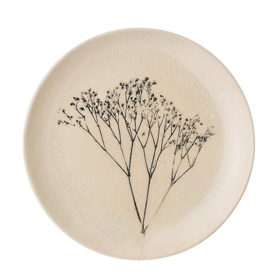 Bea Medium Plate, Nature, Stoneware