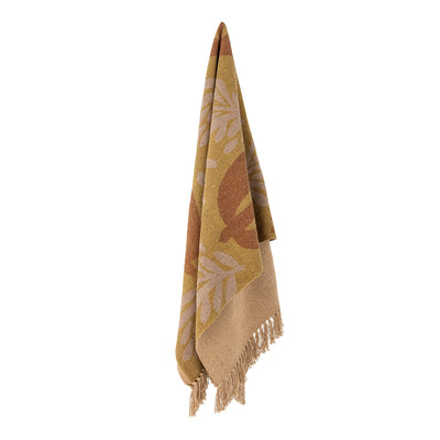 Lark Throw, Yellow, Recycled Cotton