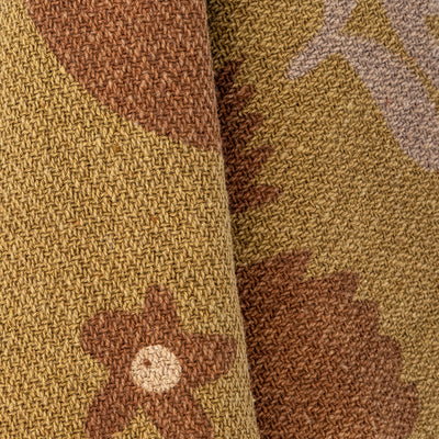 Lark Throw, Yellow, Recycled Cotton