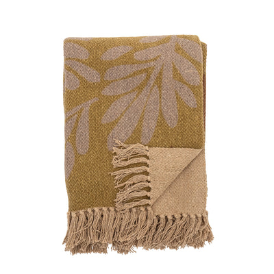 Lark Throw, Yellow, Recycled Cotton