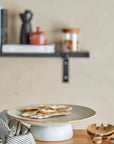 Nature Cake Tray, Stoneware