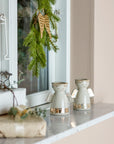 Faella Candle Holder - White wings