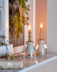 Faella Candle Holder - White wings