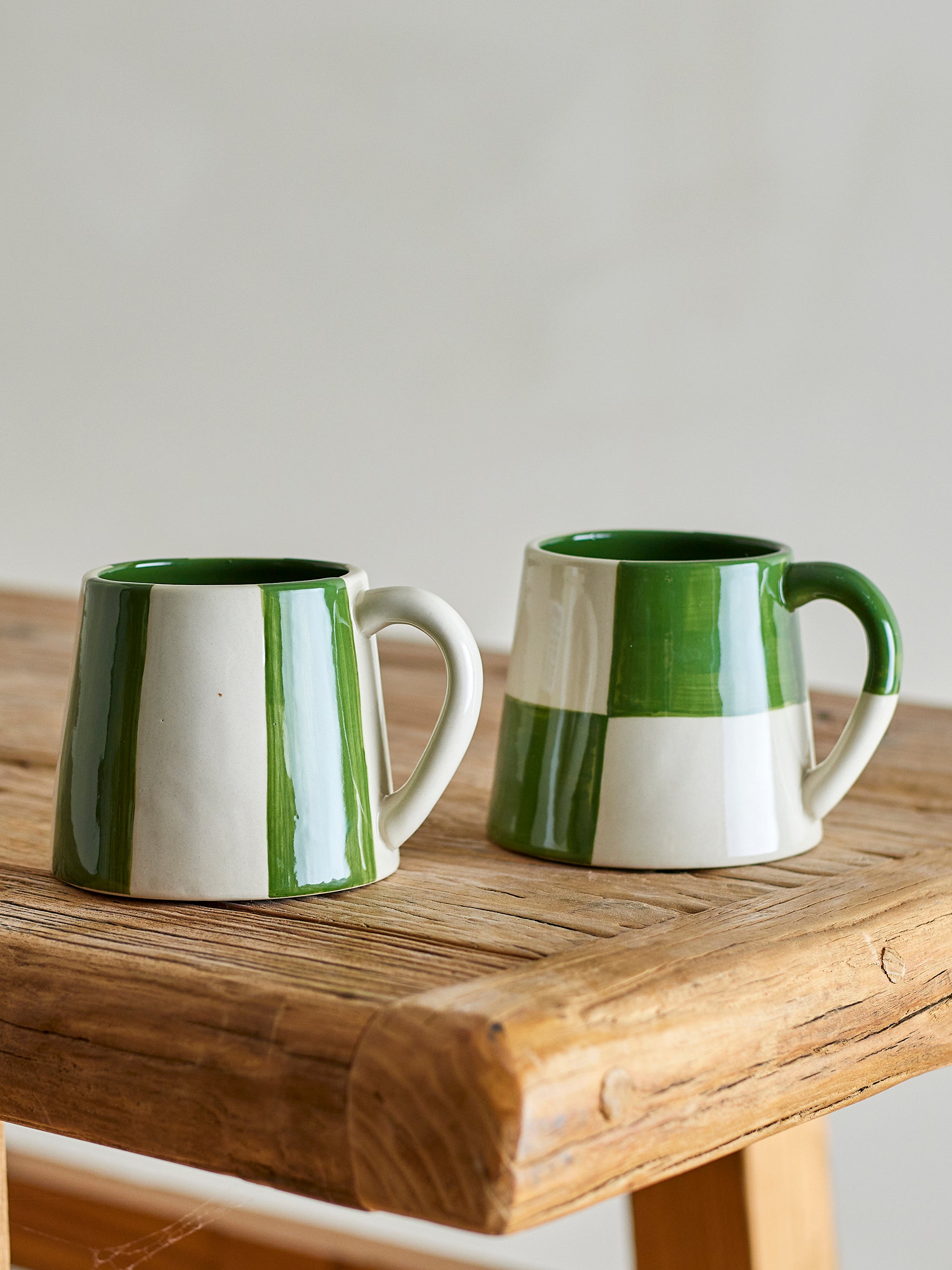 Floki Mug, Green checkered