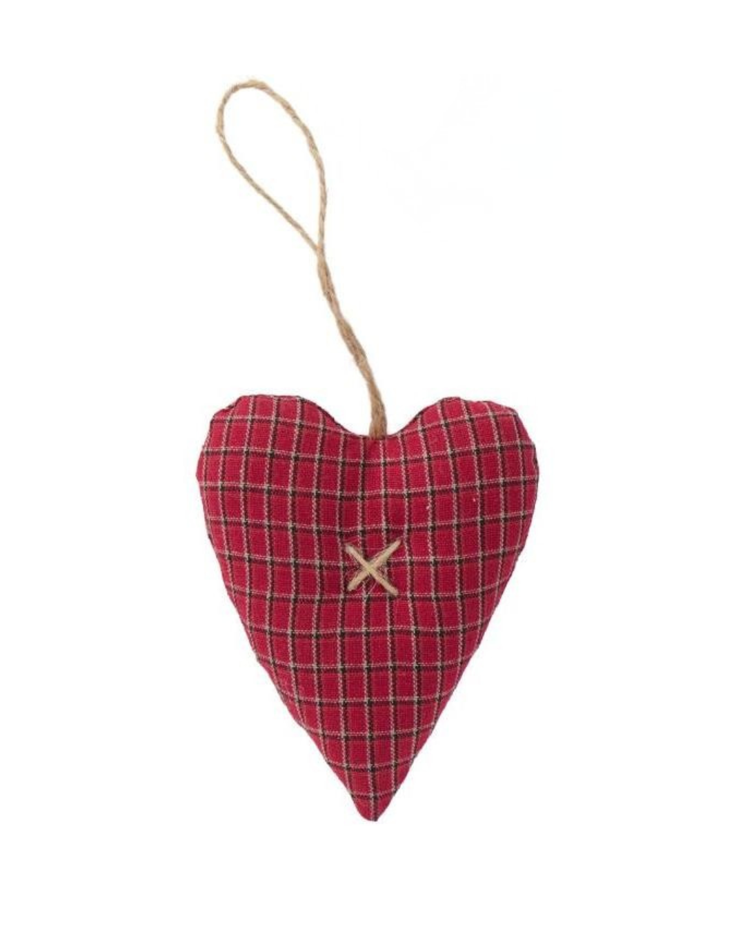 Fabric hearts red