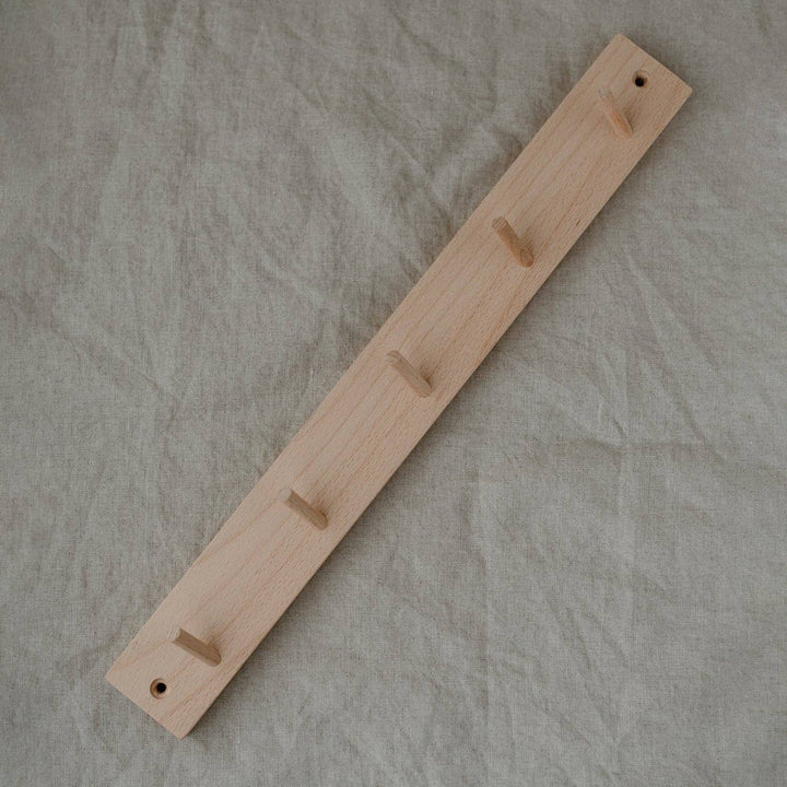 Hook rack with card holder