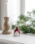 Ceramic Gnome with red hat