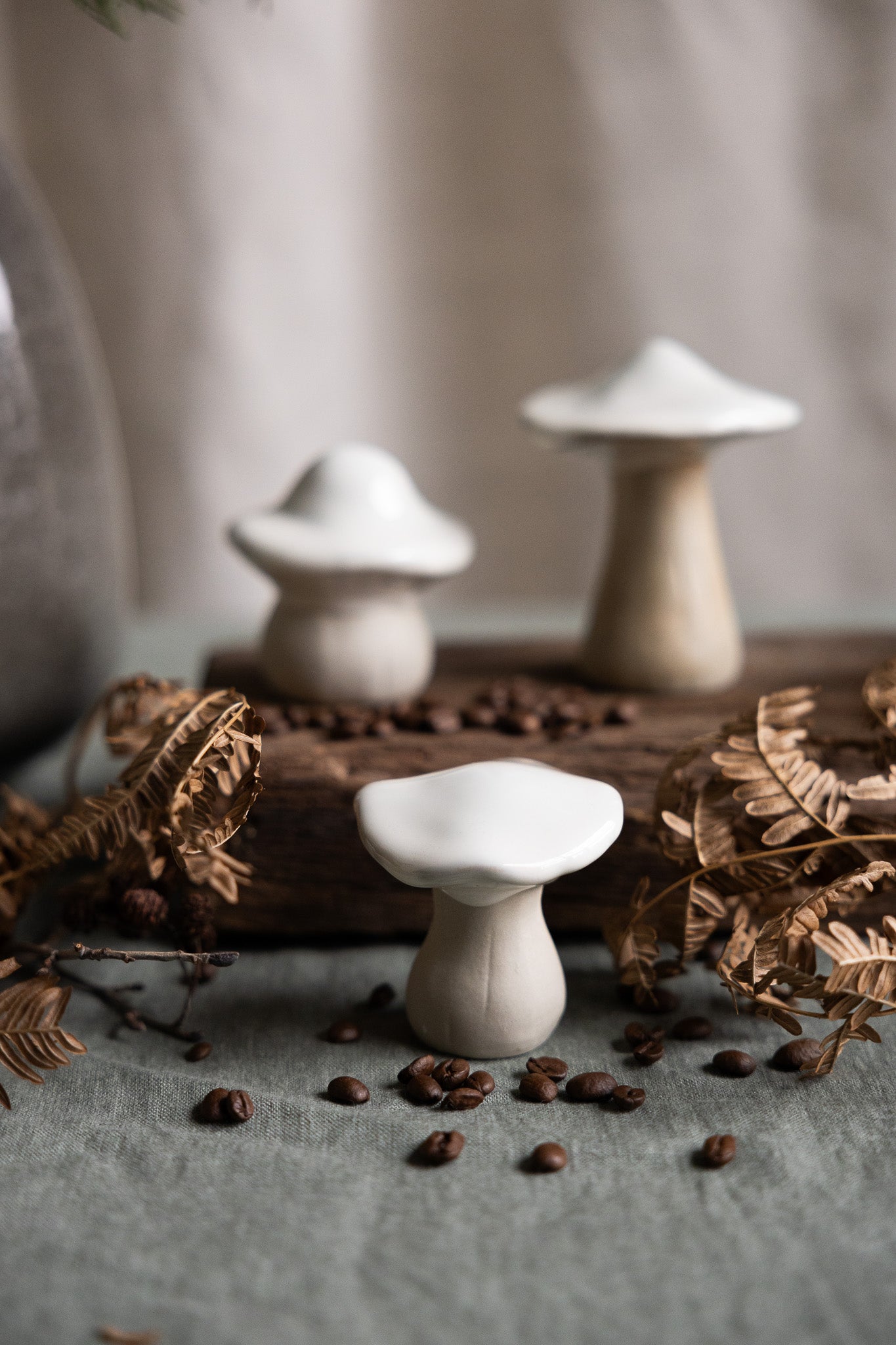 Ceramic Mushroom - White