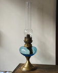 Vintage Tall French Oil Lamp