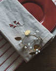 Mini Wreath Brass and White