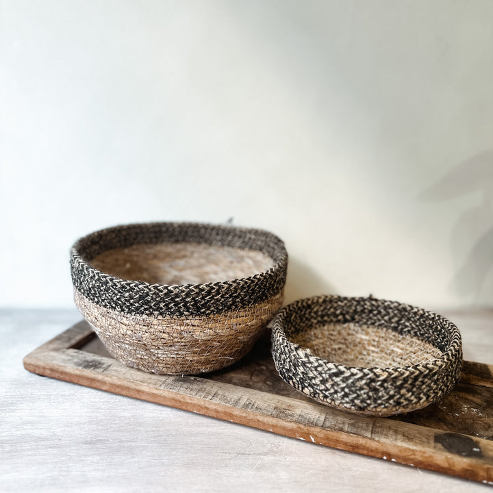 Basket Bowl - Black/Natural