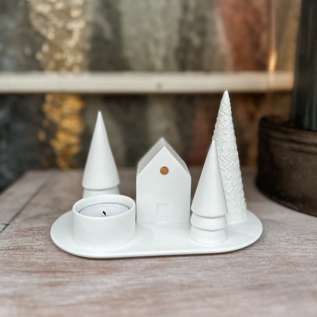 Candle holder Forest cabine