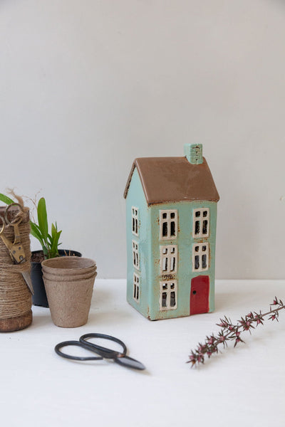 Aqua Blue House 27cm