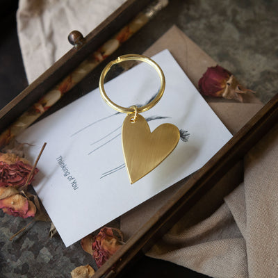 Lucky Key ring pendant - Heart