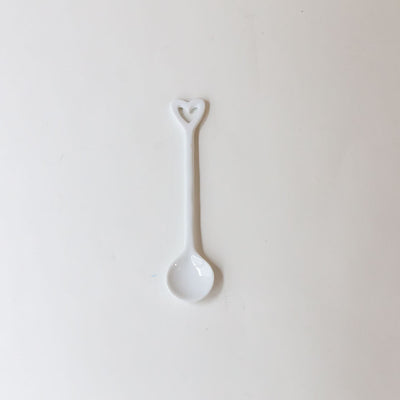 Porcelain spoon heart