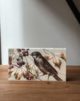 Matchboxes -  Winter forest - bird