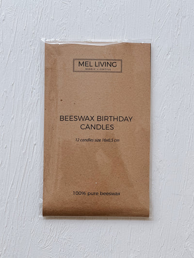 Beeswax Birthday Candles