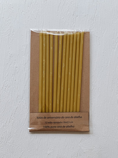 Beeswax Birthday Candles